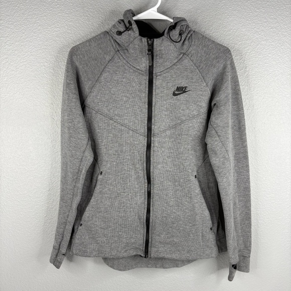 Women's Nike Tech Jacket - Heathered Gray - Picture 1 of 10
